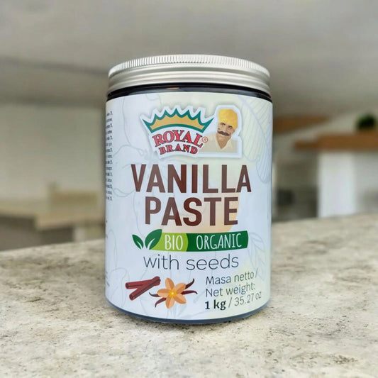 Naturalna Pasta Waniliowa BIO 1kg Skoncentrowana Wanilia Laski Royal Brand - Przyprawy, ekstrakt waniliowy, pasta waniliowa i matcha Royal Brand