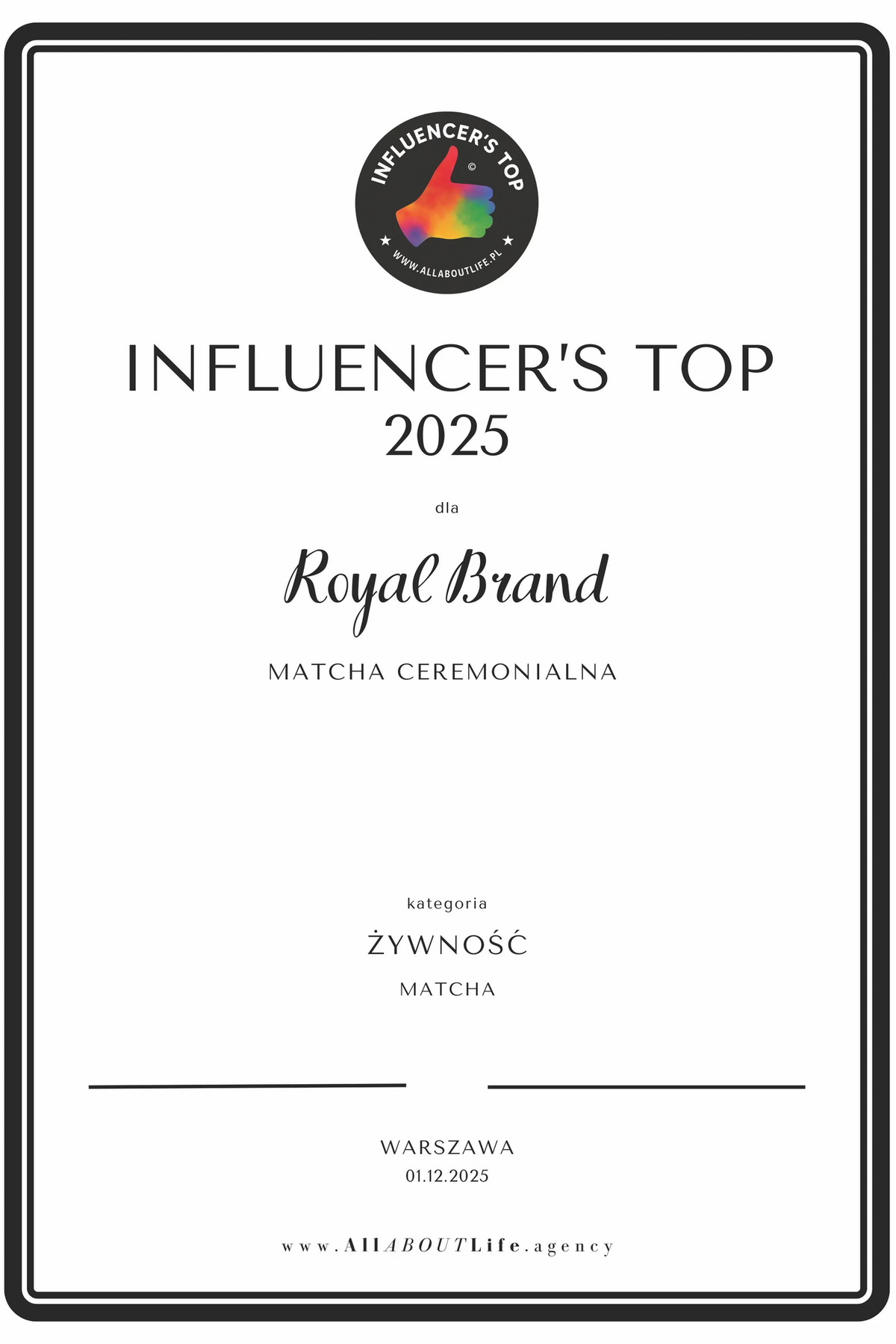 Certyfikowana Matcha Premium Ceremonialna 100g zielona herbata w proszku - Oficjalny sklep Royal Brand