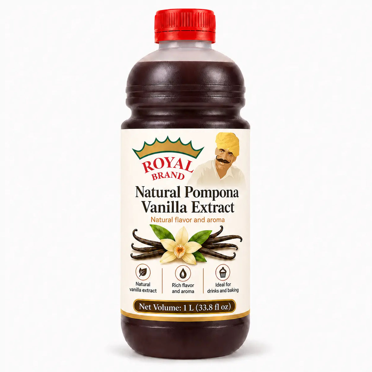 Naturalny ekstrakt z wanilii Pompona 15% 1L Royal Brand