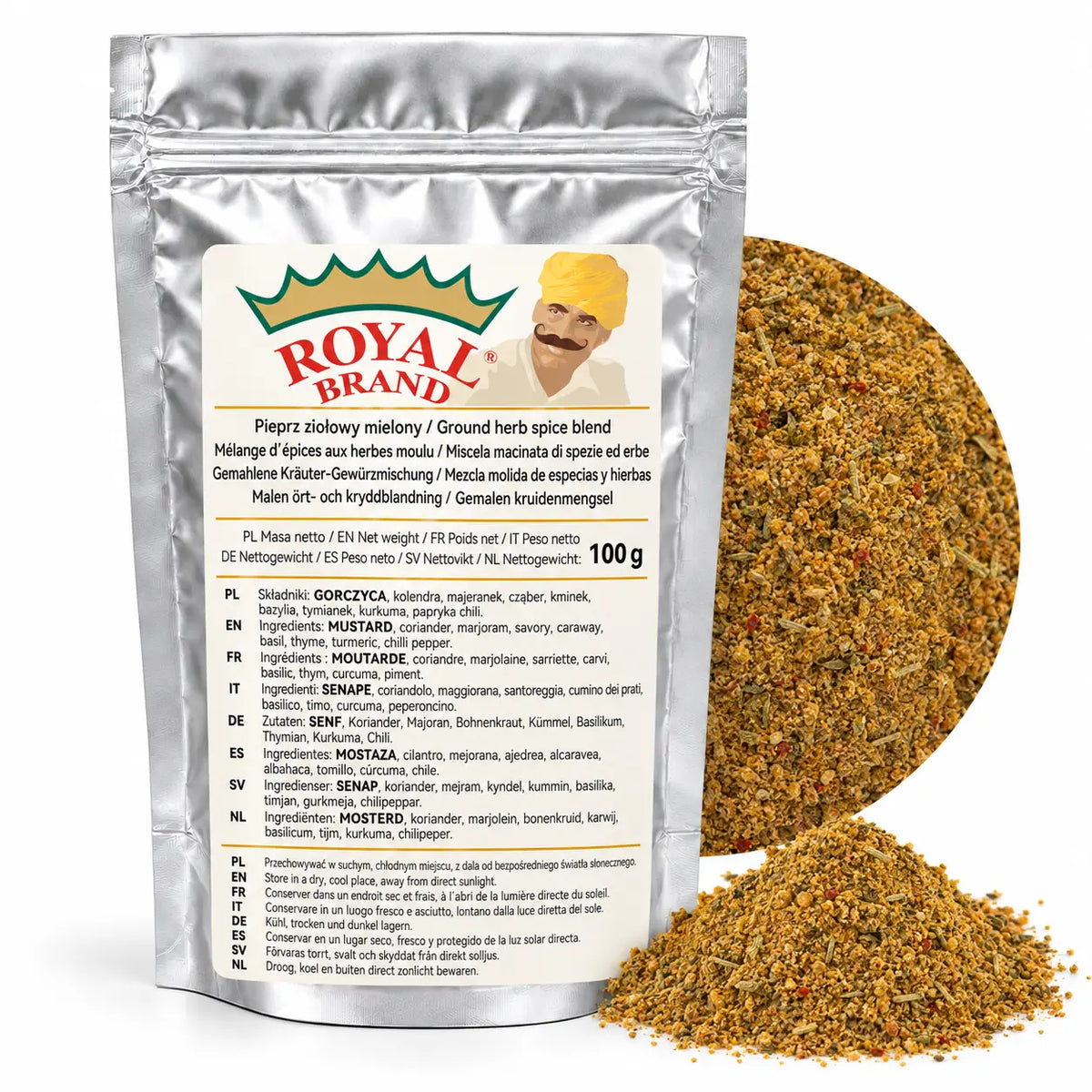 Pieprz ziołowy mielony 100 g Royal Brand