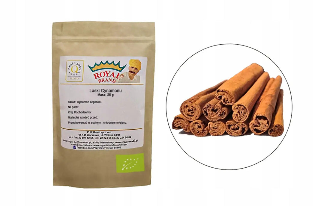 Cynamon cejloński 2026: właściwości, pochodzenie i gdzie go kupić Przyprawy, ekstrakt waniliowy, pasta waniliowa  i matcha Royal Brand