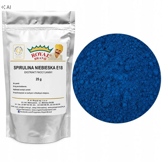 Niebieska spirulina: właściwości, skład i zastosowanie Przyprawy, ekstrakt waniliowy, pasta waniliowa  i matcha Royal Brand