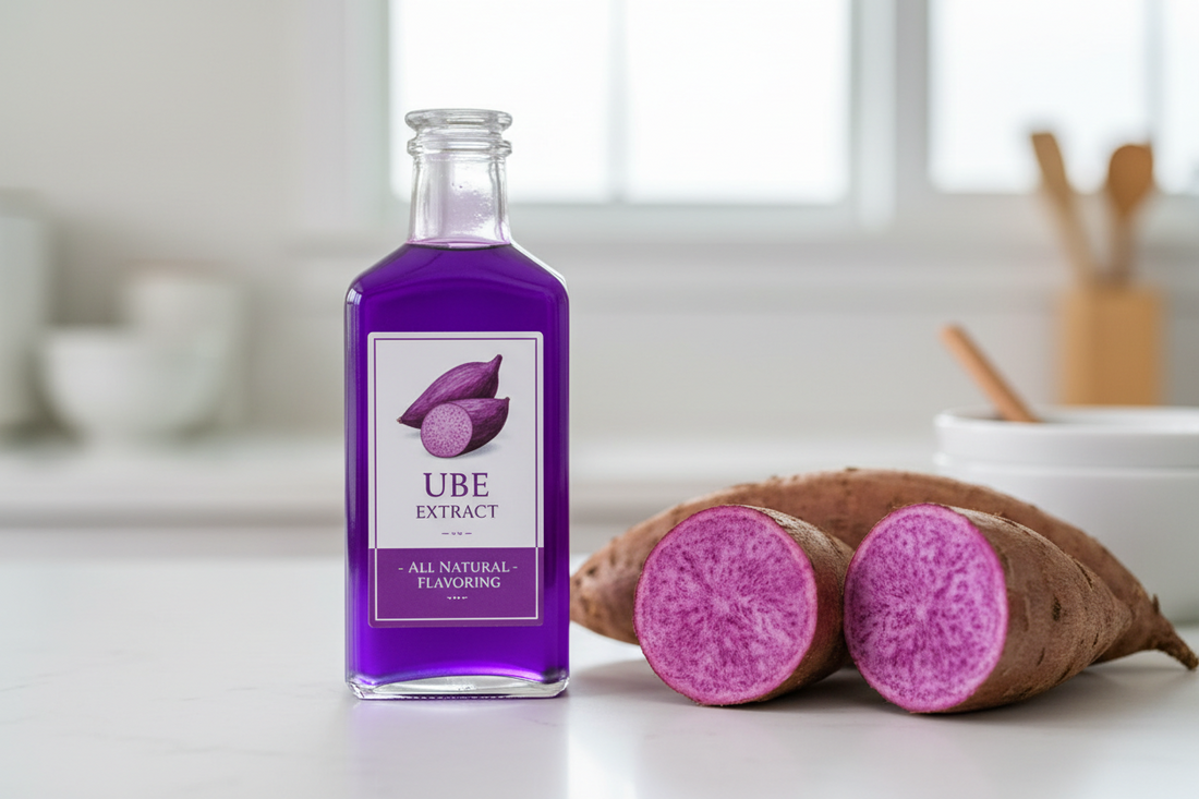 Ekstrakt z ube vs proszek z ube – co wybrać w profesjonalnej produkcji? Przyprawy, ekstrakt waniliowy, pasta waniliowa  i matcha Royal Brand