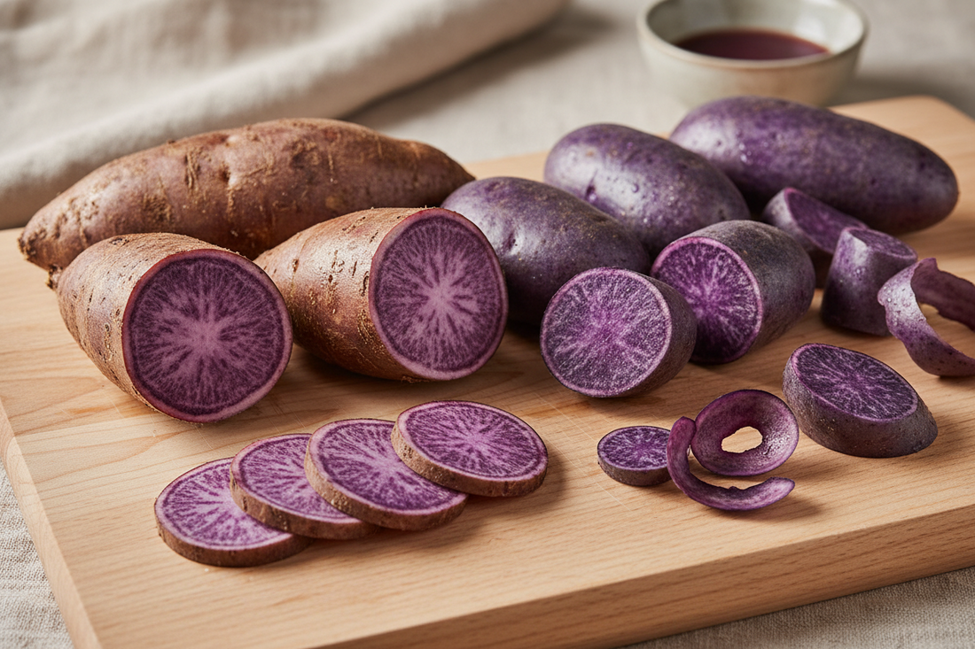 Ube – fioletowy batat: różnice, smak, pochodzenie i zastosowanie w kuchni 2026 Przyprawy, ekstrakt waniliowy, pasta waniliowa  i matcha Royal Brand