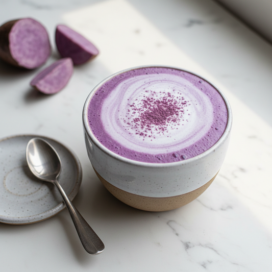 Ube Latte: Pochodzenie, smak i zastosowania popularnego fioletowego napoju 2026 Przyprawy, ekstrakt waniliowy, pasta waniliowa  i matcha Royal Brand