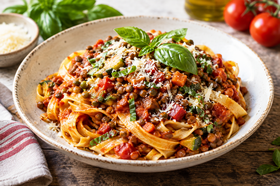 Wegetariańskie bolognese do spaghetti: prosty przepis