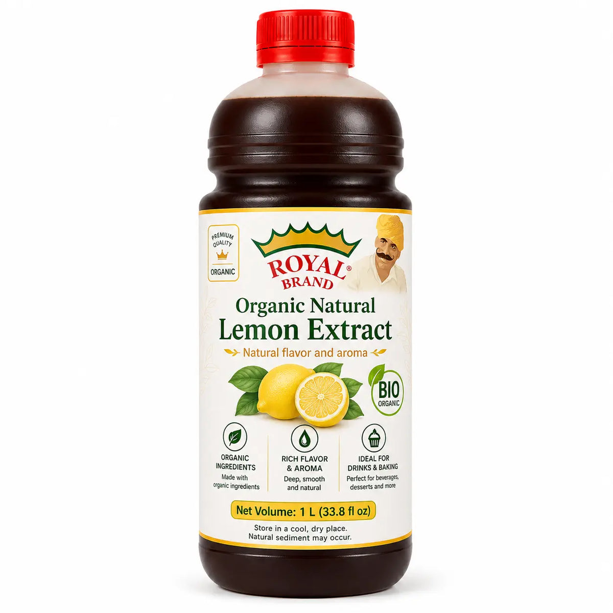 Ekstrakt cytrynowy BIO 15% 1 l Royal Brand – opakowanie