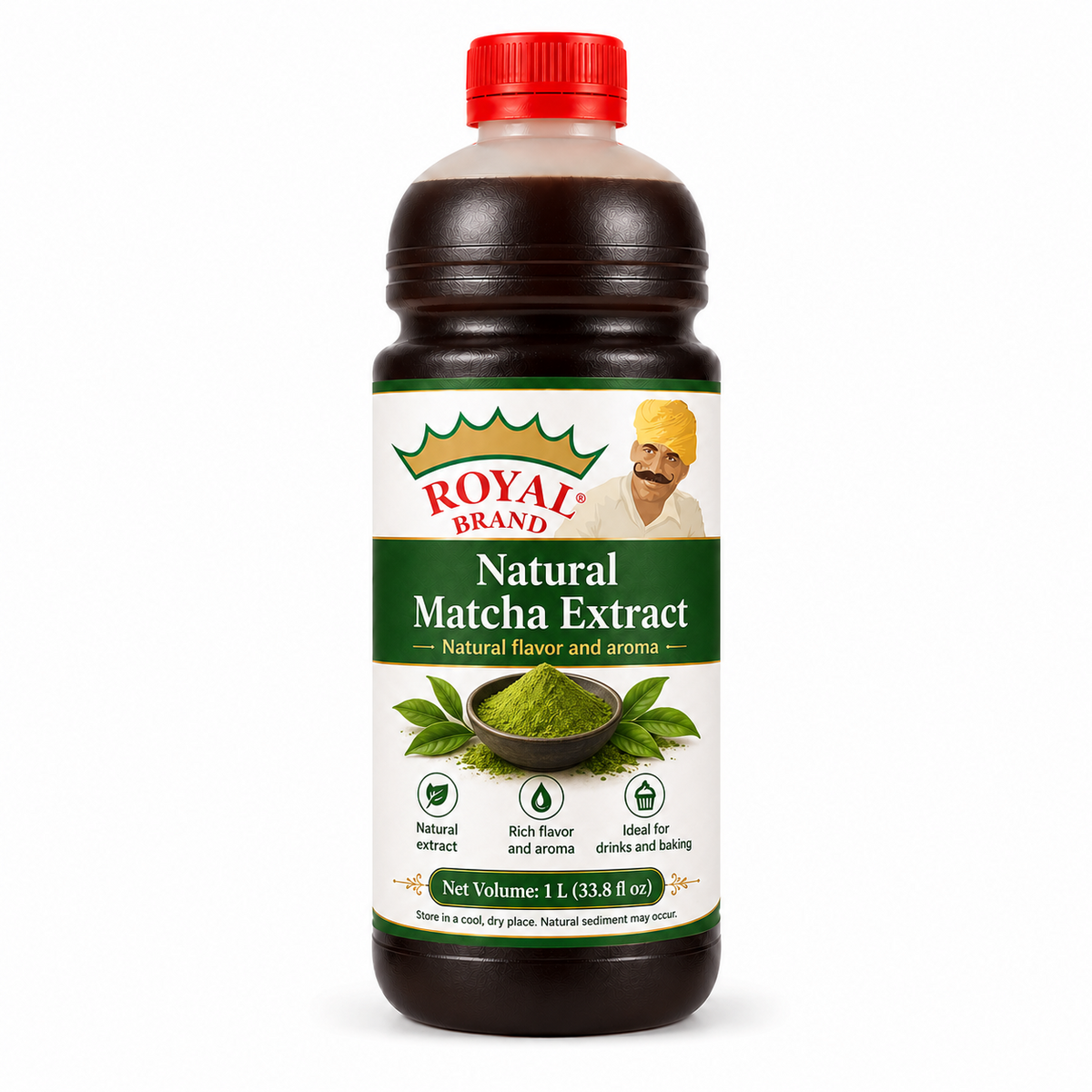 Ekstrakt z matchy 15% 1 l Royal Brand – opakowanie