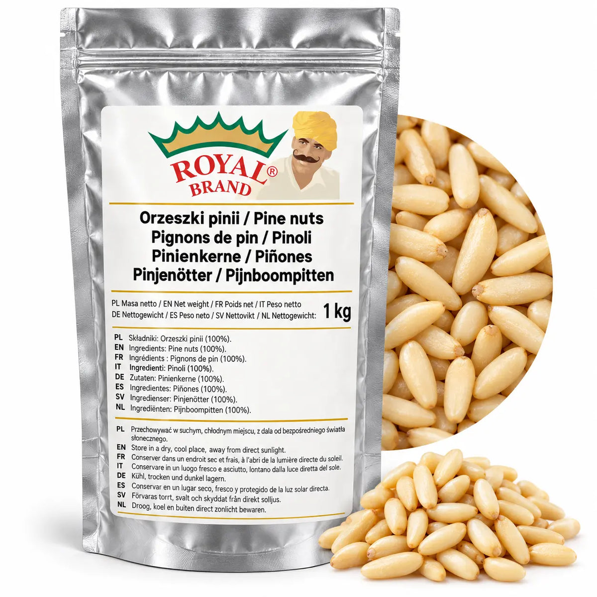 Orzeszki pinii 1 kg Royal Brand