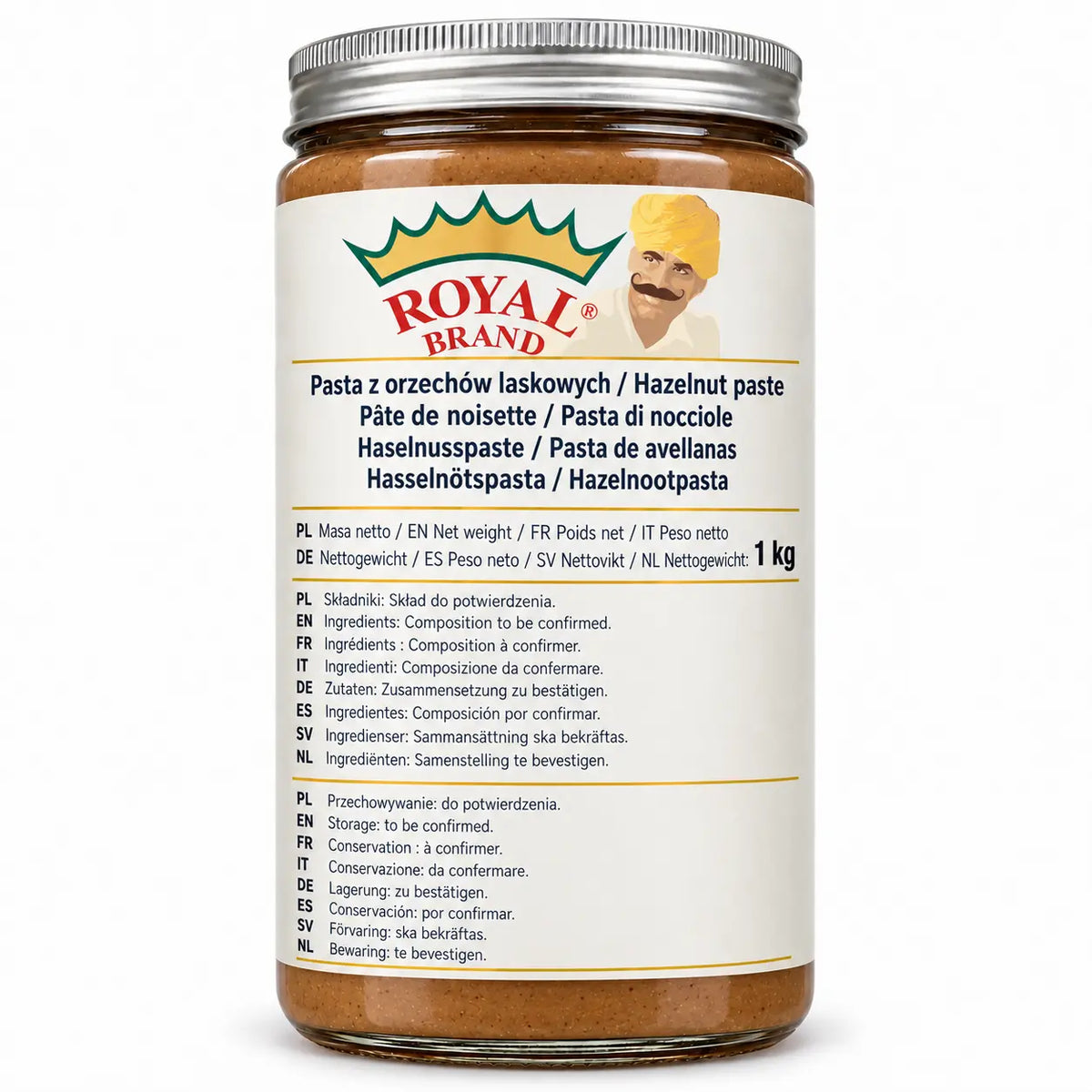 Pasta z orzechów laskowych 1 kg Royal Brand