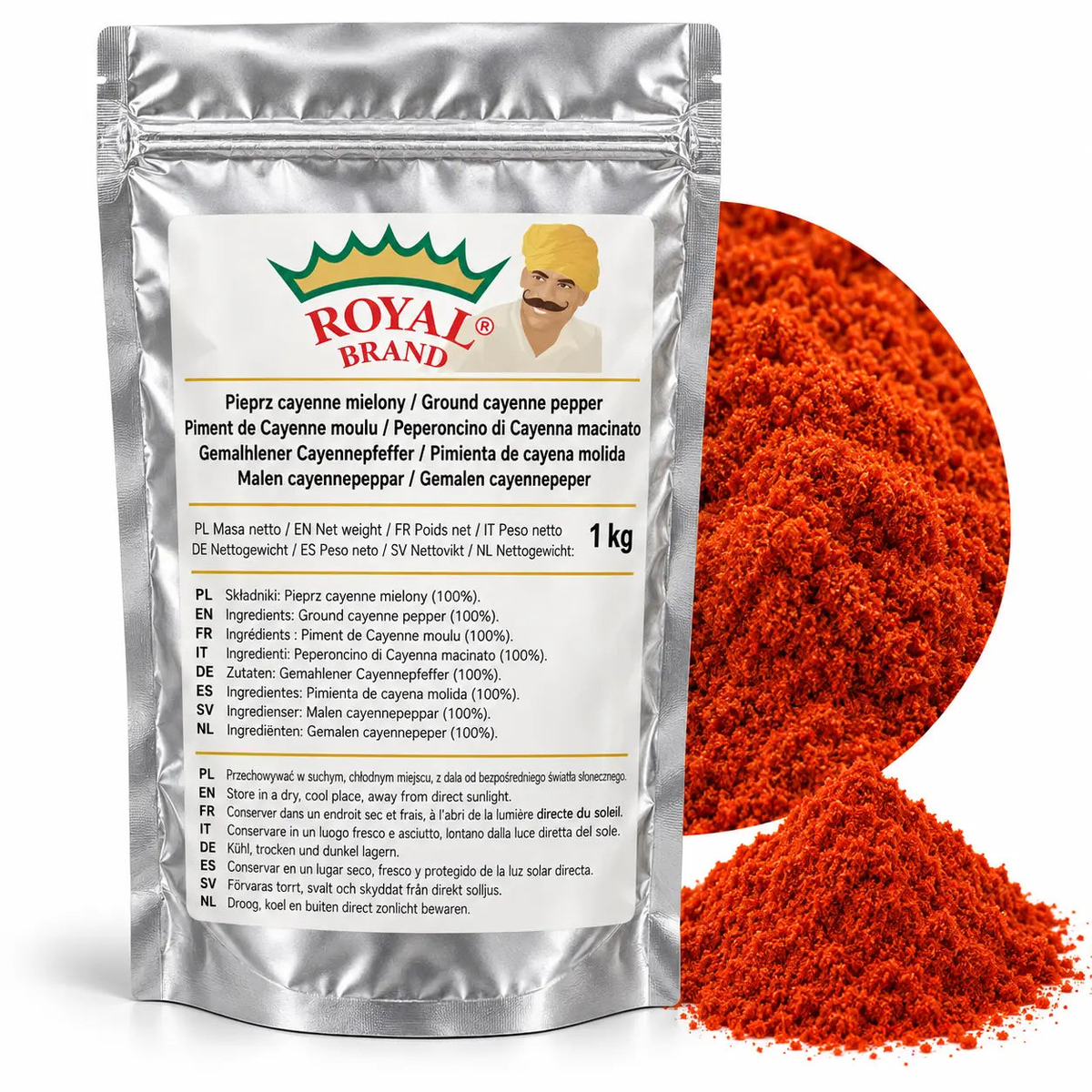 Pieprz cayenne mielony Royal Brand – opakowanie 1 kg