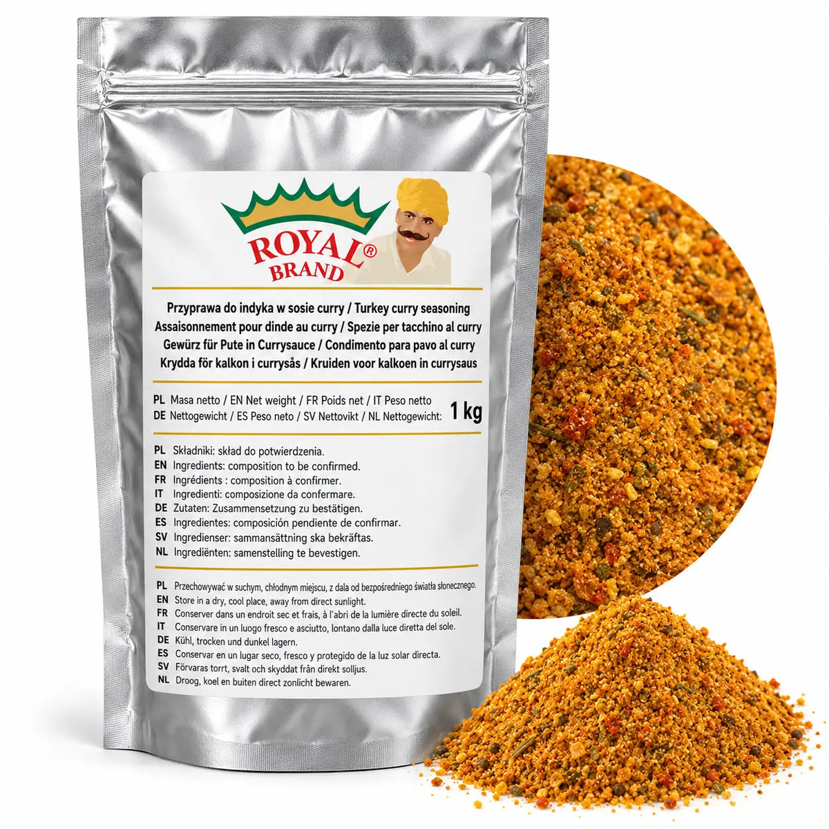 Przyprawa do indyka w sosie curry 1 kg Royal Brand