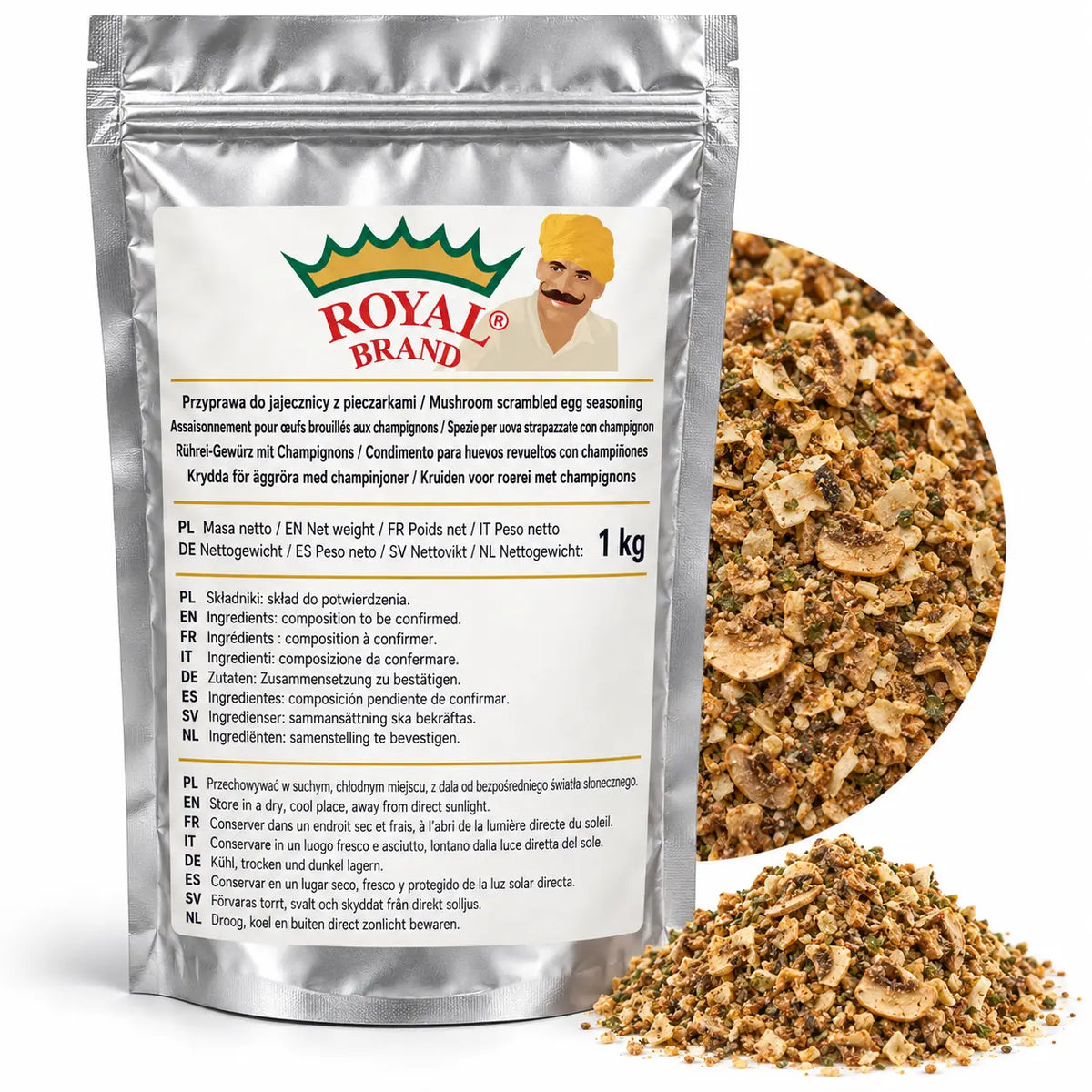 Przyprawa do jajecznicy z pieczarkami 1 kg Royal Brand