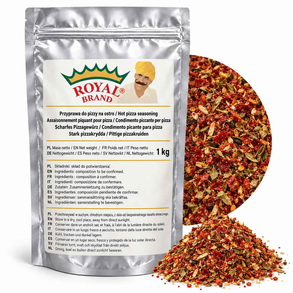 Przyprawa do pizzy na ostro 1 kg Royal Brand