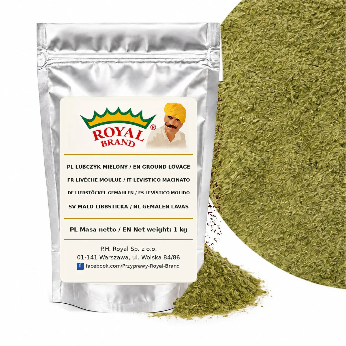 Lubczyk mielony Royal Brand – opakowanie 1 kg