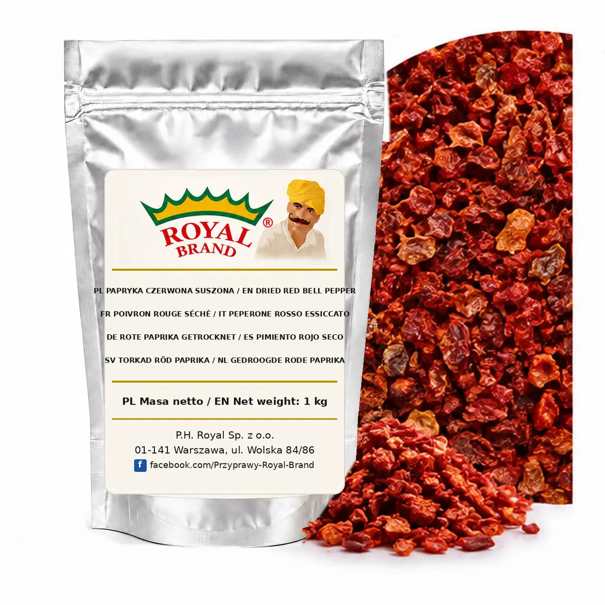 Papryka czerwona suszona Royal Brand – opakowanie 1 kg
