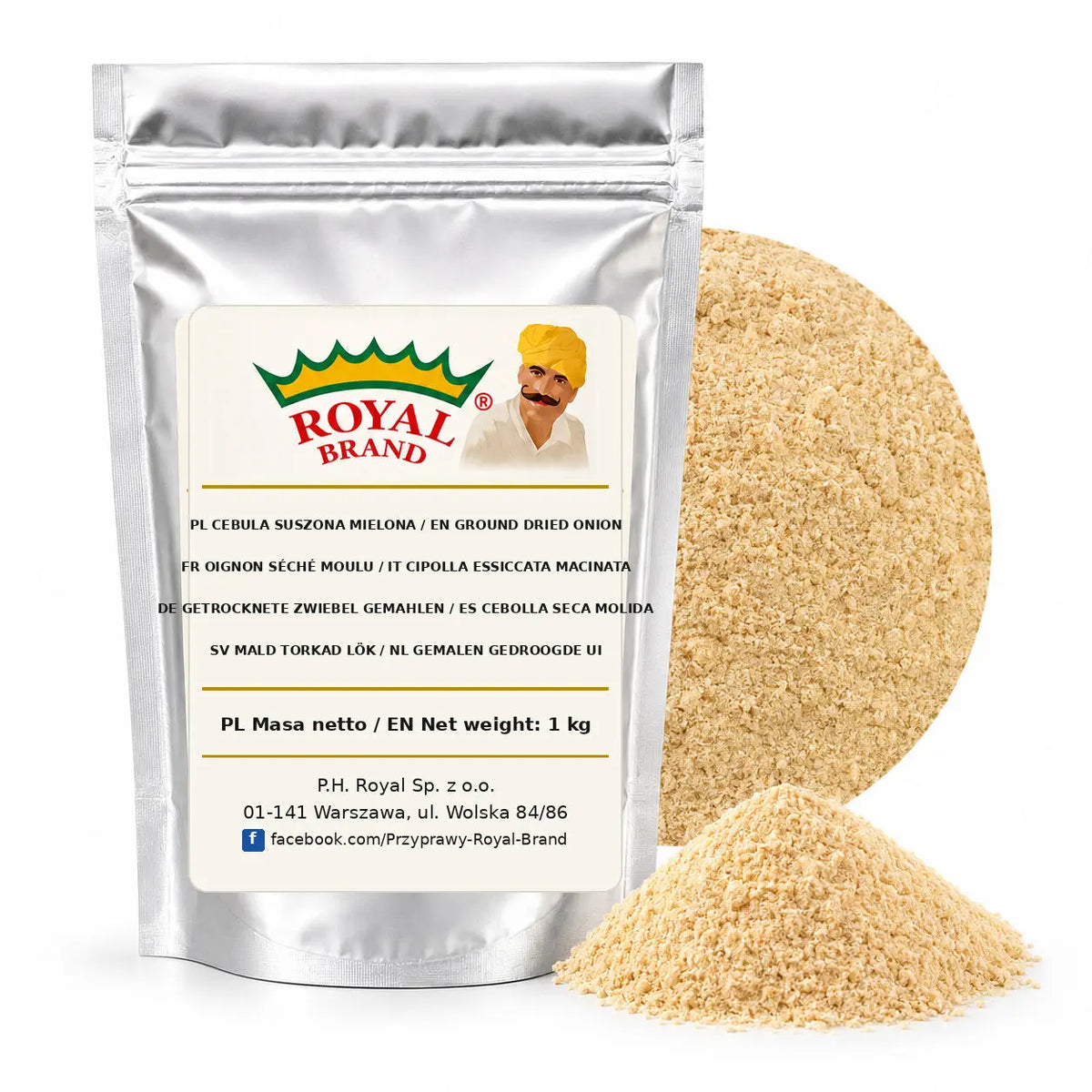 Cebula suszona mielona Royal Brand – opakowanie 1 kg