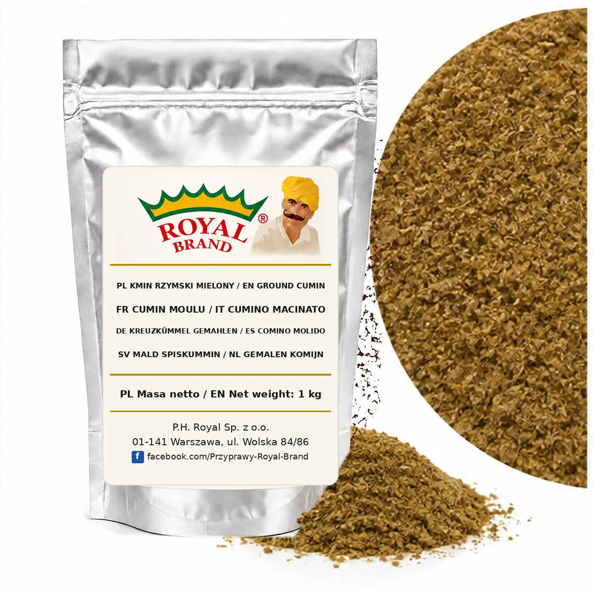 Kmin rzymski mielony Royal Brand – opakowanie 1 kg