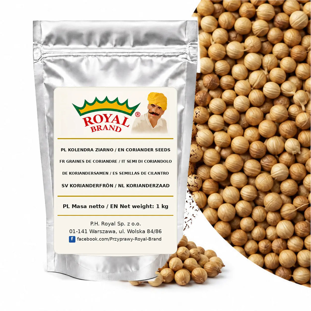 Kolendra ziarno Royal Brand – opakowanie 1 kg