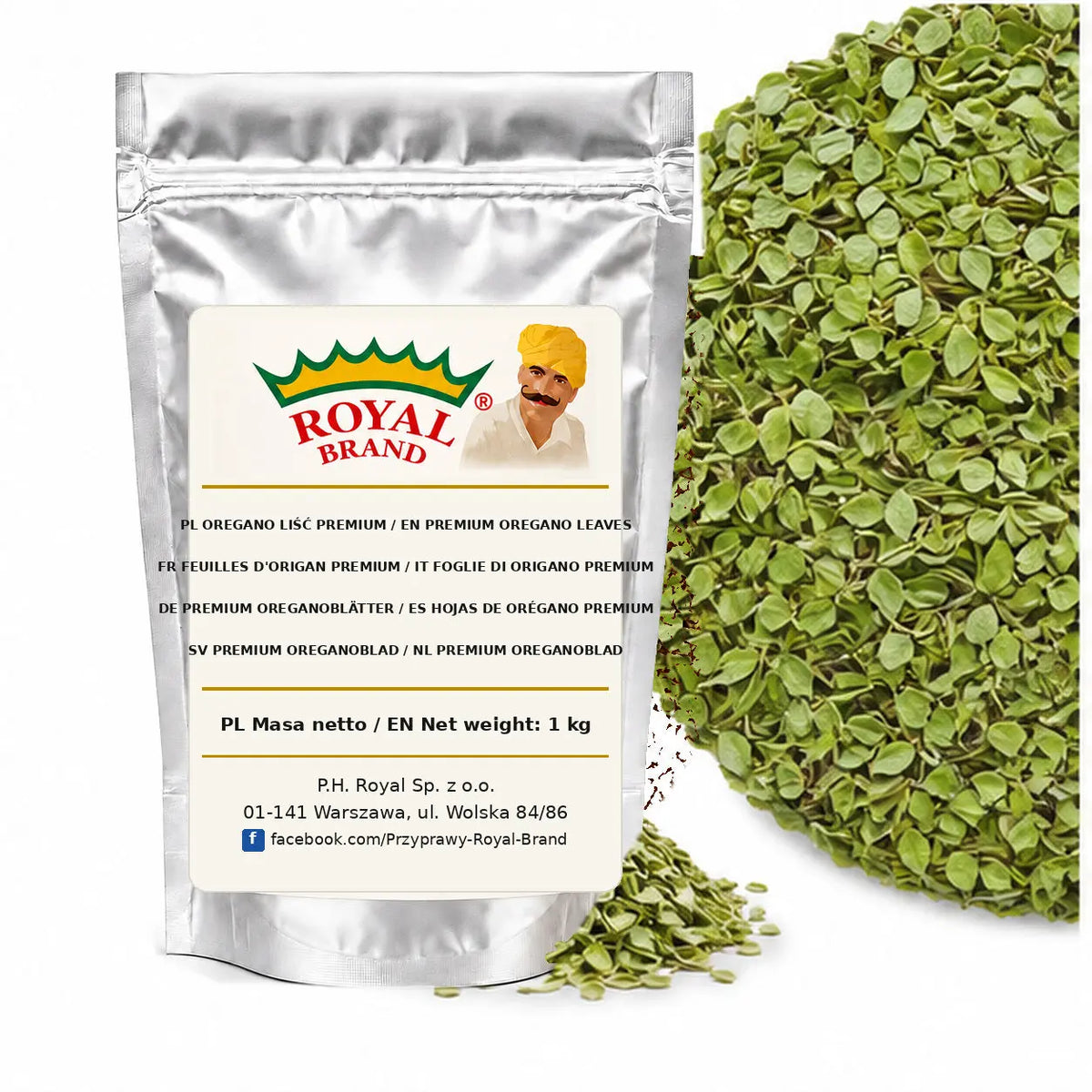 Oregano liść premium Royal Brand – opakowanie 1 kg