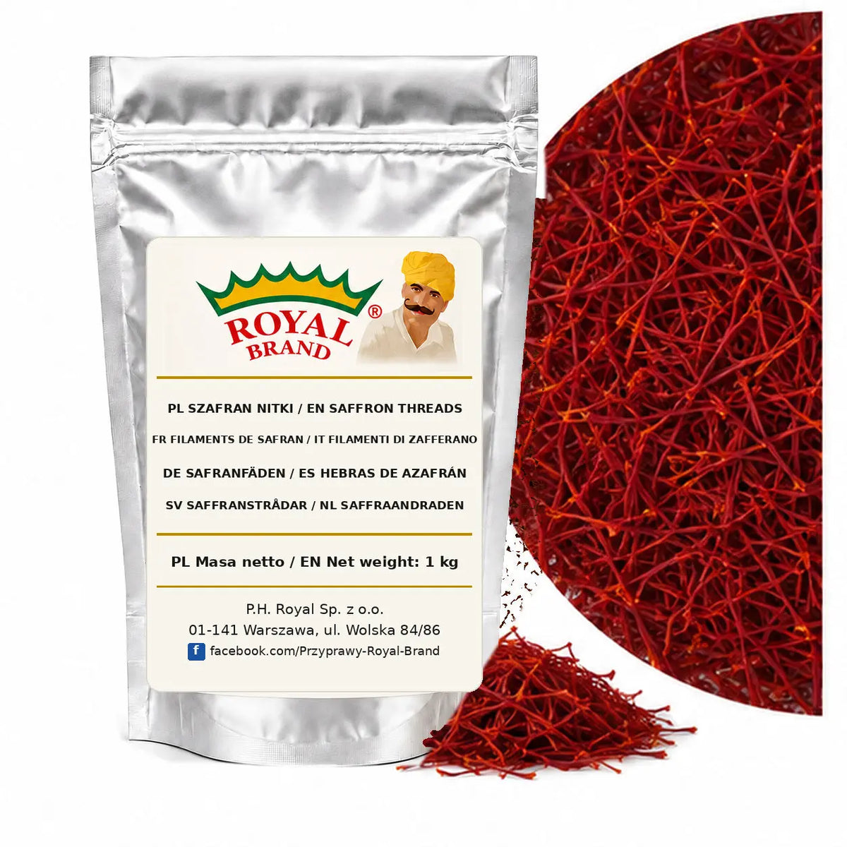 Szafran nitki Royal Brand – opakowanie 1 kg