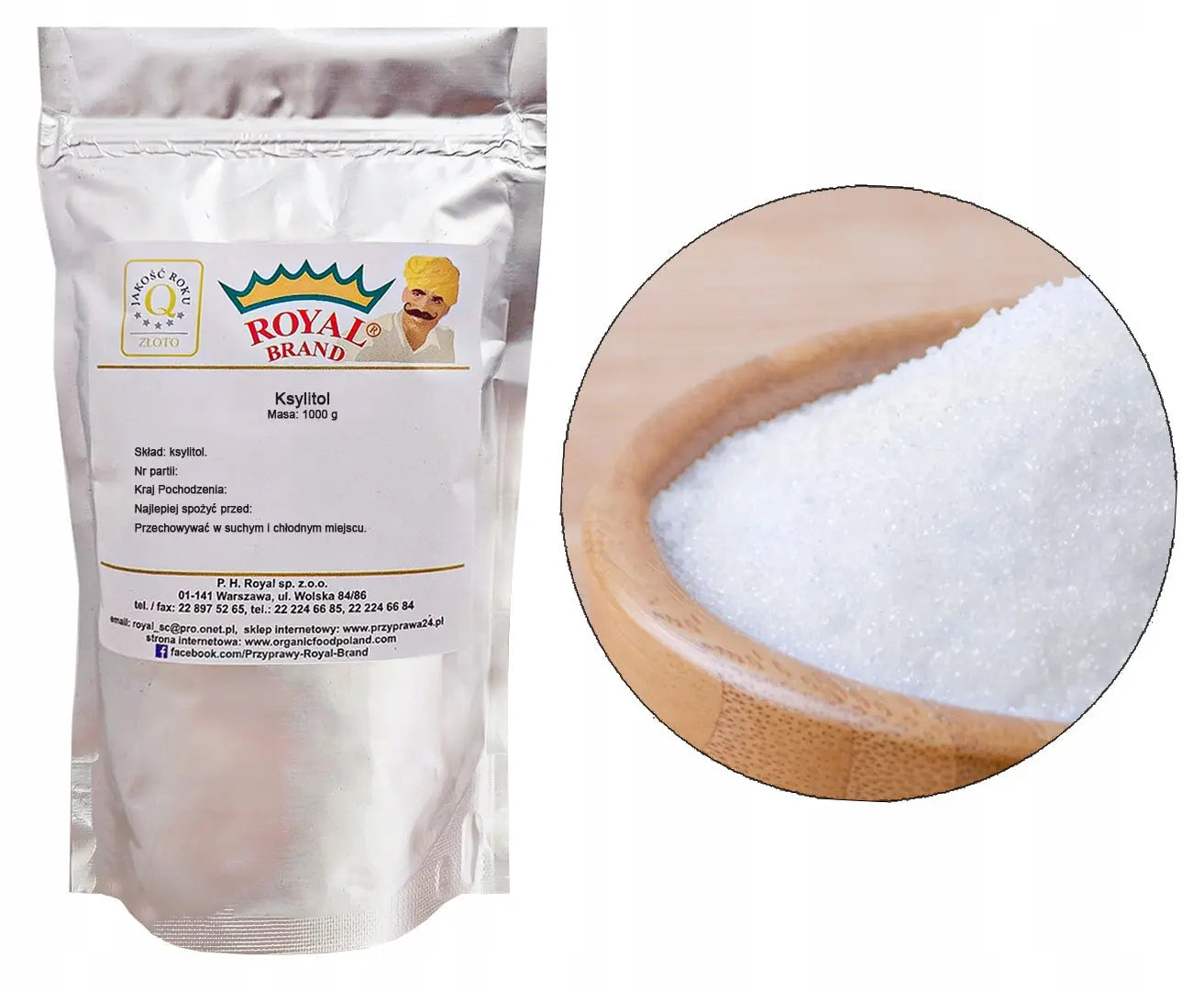 XYLITOL XYLITOL SÜSSSTOFF 1kg Reiner gesunder natürlicher Zuckerersatz –  Oficjalny sklep Royal Brand