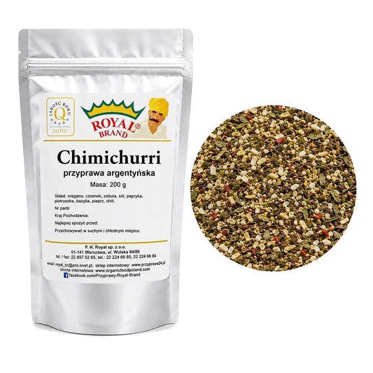 CHIMICHURRI 200g Argentyńska naturalna marynata przyprawa do mięsa i grilla Royal Brand