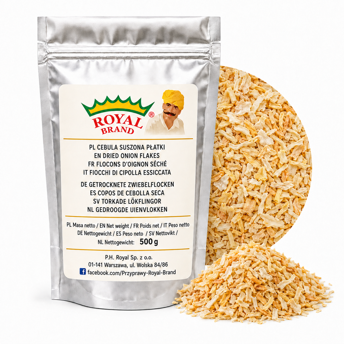 Cebula Suszona Płatki 500 g Royal Brand