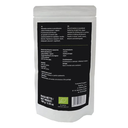 Certyfikowana Matcha Premium Ceremonialna 100g zielona herbata w proszku - Oficjalny sklep Royal Brand