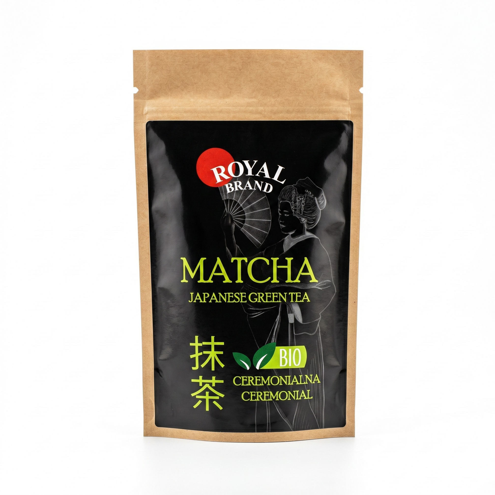 Najlepsza Zielona Herbata Matcha Japońska BIO 50g Herbata Sproszkowana Royal Brand