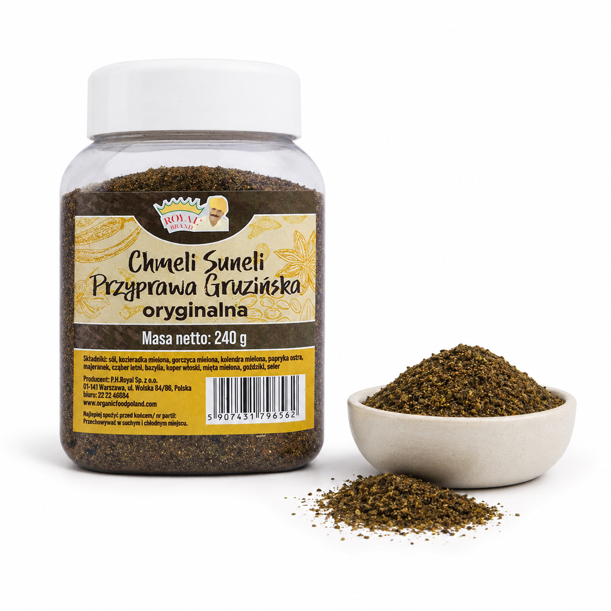 Chmeli Suneli 240 g Royal Brand – gruzińska mieszanka przypraw w słoiku