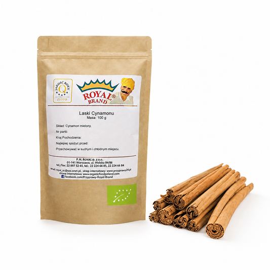 Cynamon cejloński BIO w laskach 100 g Royal Brand