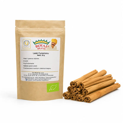 Cynamon cejloński BIO Royal Brand w laskach 25 g