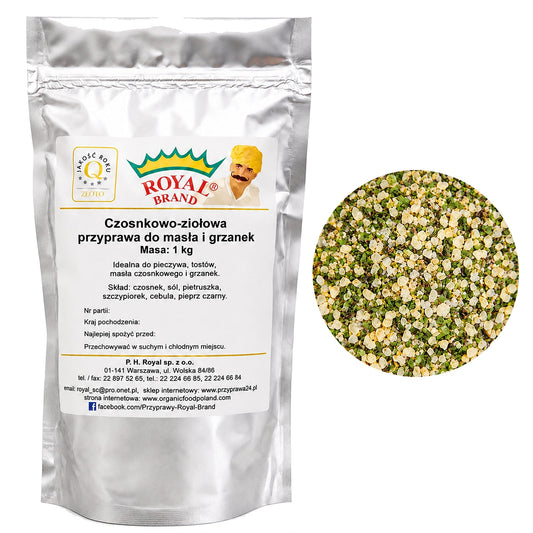Czosnkowo-Ziołowa Przyprawa do Pieczywa Grzanek Masła 1kg Royal Brand Royal Brand