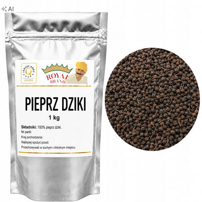 Dziki Pieprz Voatsiperifery 1kg (Piper borbonense) Madagaskar Royal Brand Royal Brand