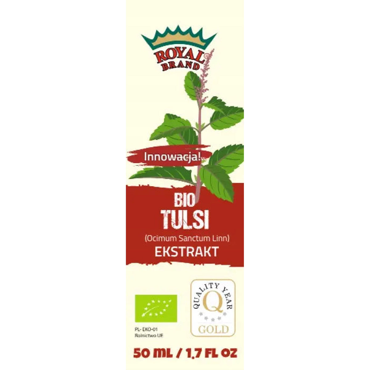 EKSTRAKT Z TULSI ŚWIĘTA BAZYLIA W KROPLACH 50mlBIO - Oficjalny sklep Royal Brand