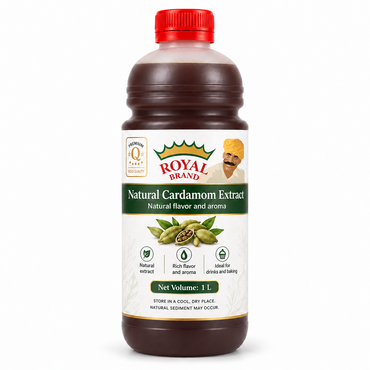 Naturalny ekstrakt kardamonowy 15% 1L Royal Brand