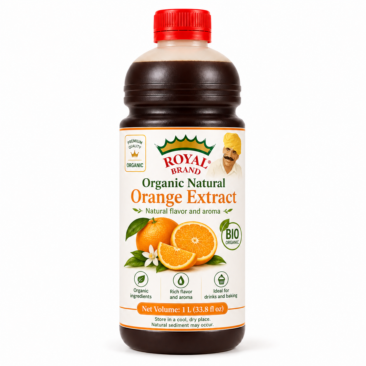 Naturalny ekstrakt pomarańczowy BIO 15% 1L Royal Brand