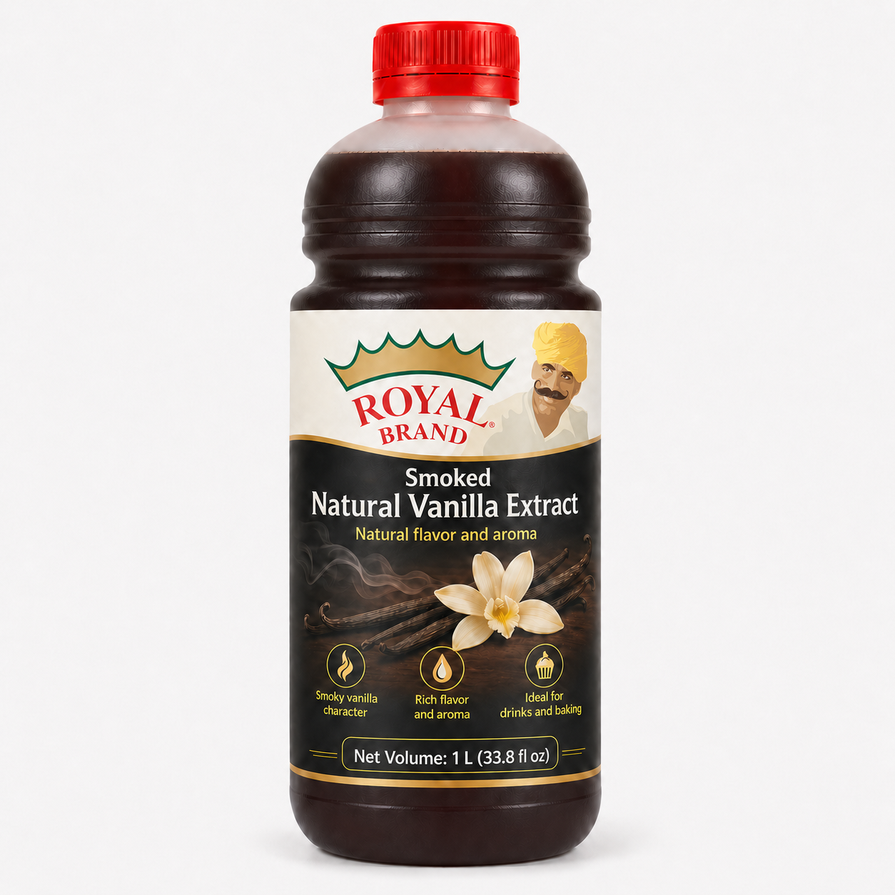 Naturalny ekstrakt z wędzonej wanilii 15% 1L Royal Brand