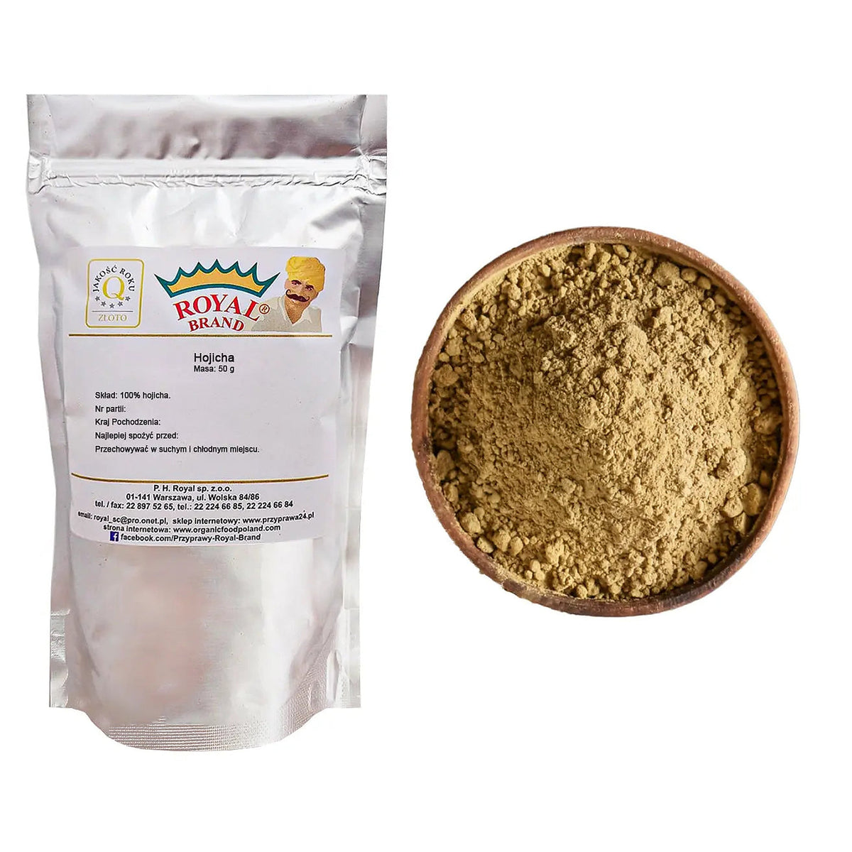 Hojicha proszek Royal Brand japońska mielona zielona herbata 50g - Oficjalny sklep Royal Brand