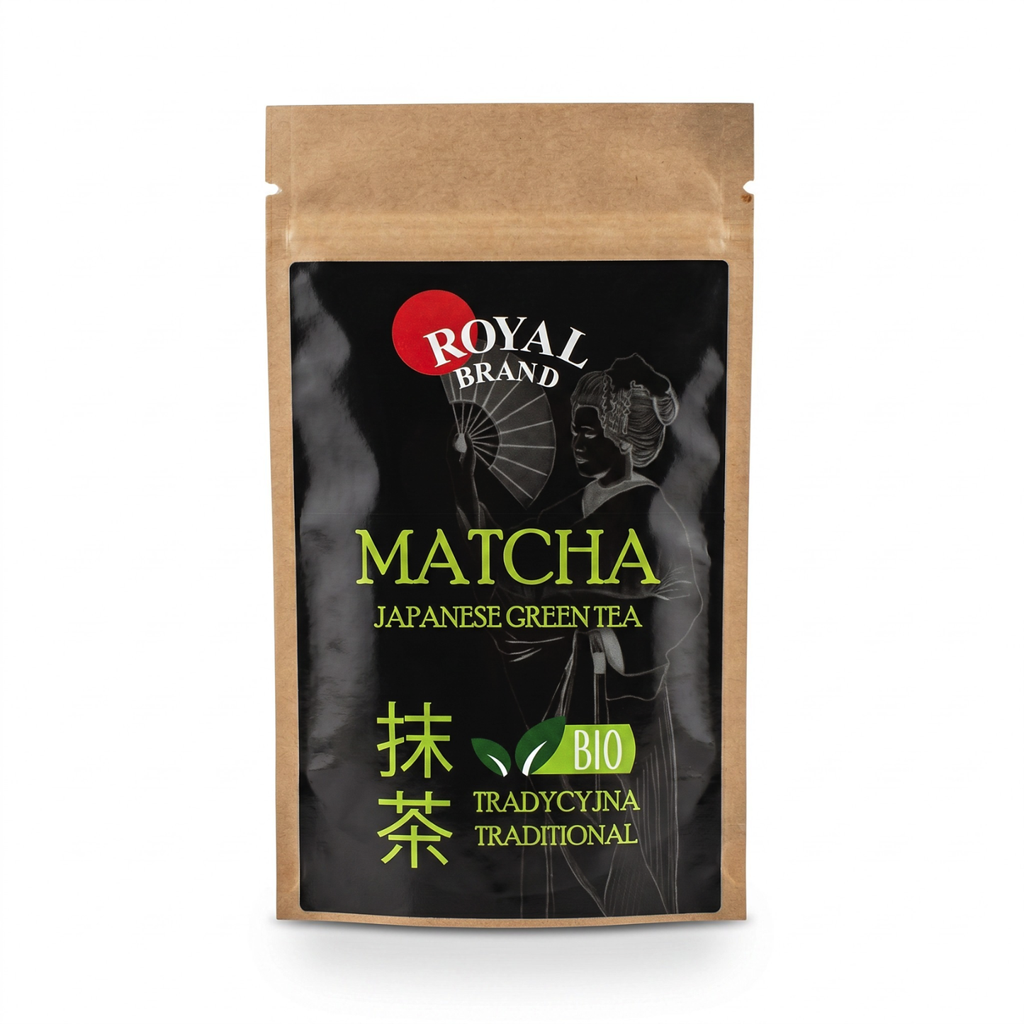 Najlepsza Zielona Herbata Matcha Japońska BIO 50g Herbata Sproszkowana Royal Brand