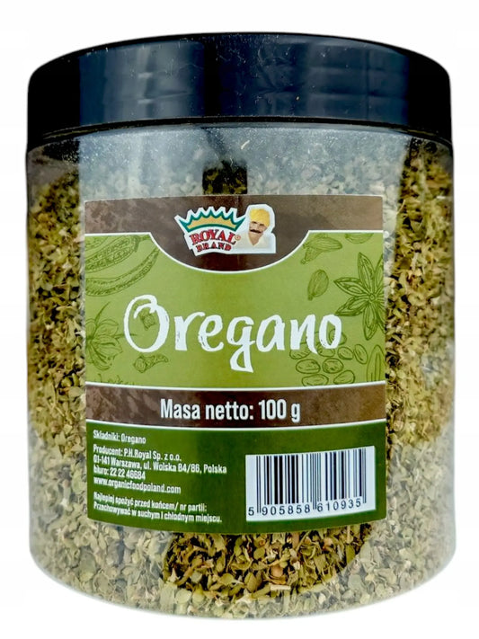 Oregano w wielorazowym ładnym słoiku100g duży słoik HoReCa - Oficjalny sklep Royal Brand
