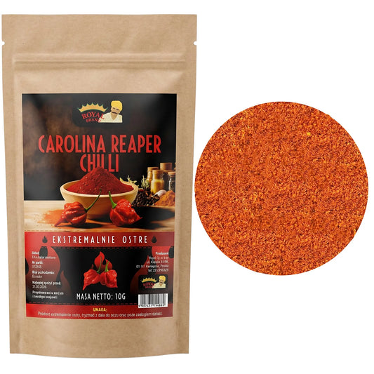 Papryka Carolina Reaper Chili Mielona ostra 10g Rekord Świata 17 Royal Brand