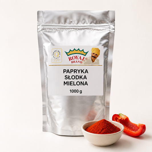 Papryka słodka mielona 1 kg Royal Brand – opakowanie i przyprawa