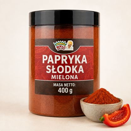 Papryka słodka mielona 400 g w słoiku Royal Brand