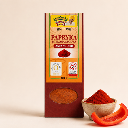 Papryka słodka mielona ASTA 90–100 80 g Royal Brand