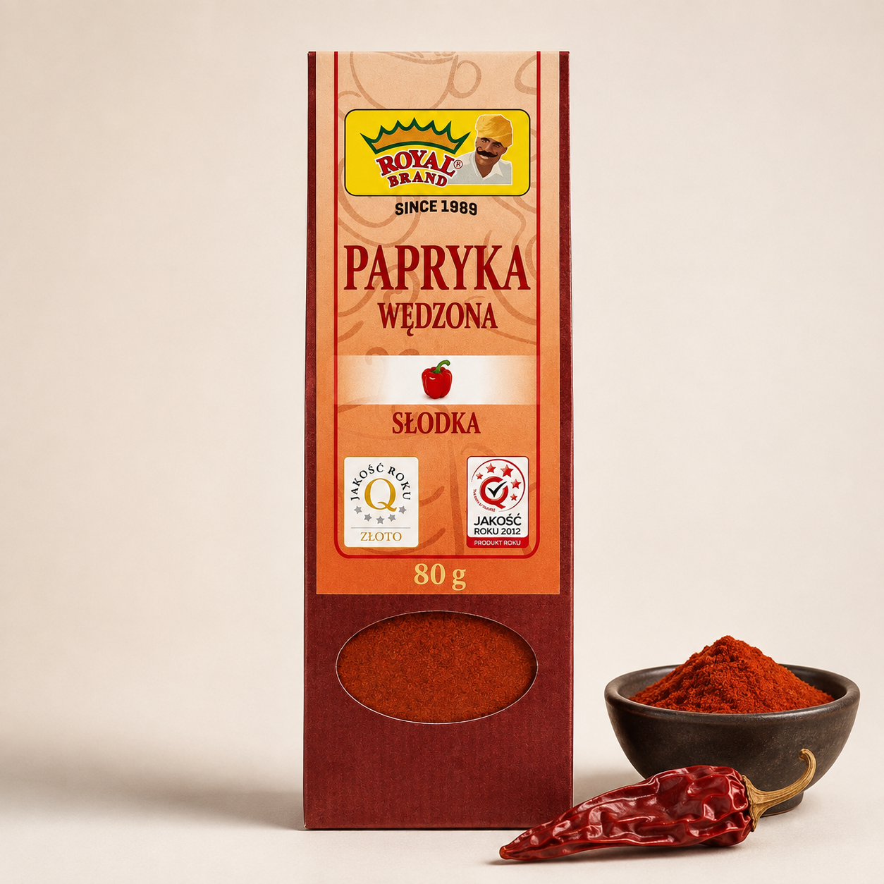 Papryka wędzona słodka mielona 80 g Royal Brand