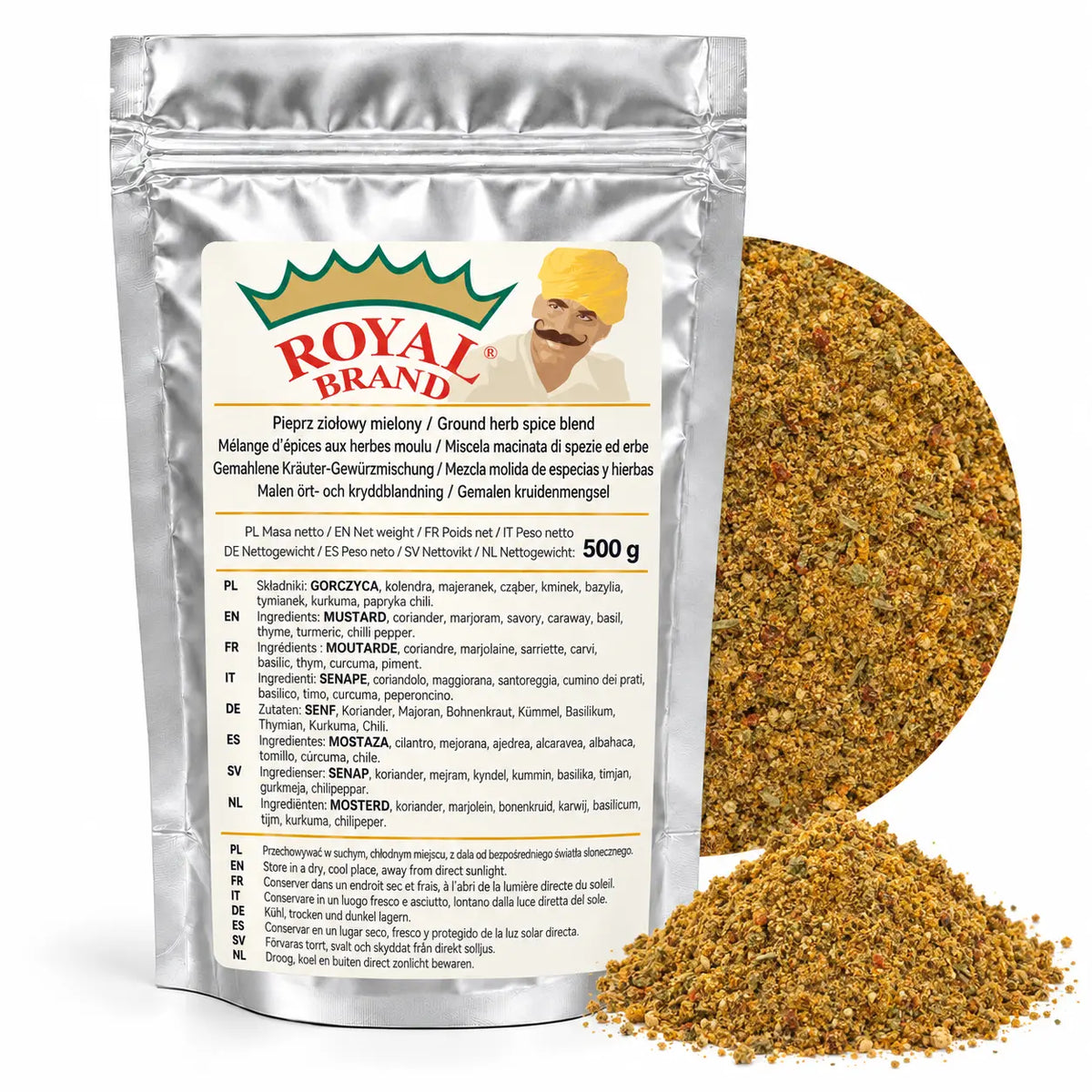 Pieprz ziołowy mielony 500 g Royal Brand