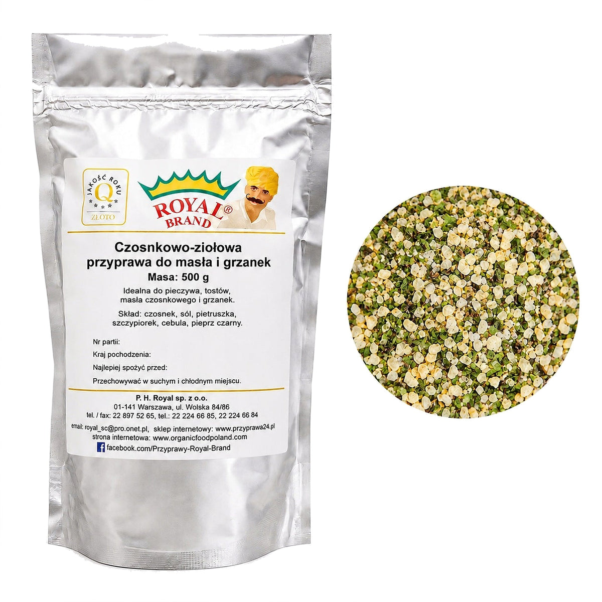 Przyprawa do Masła Czosnkowego Chleba Grzanek Gastro 500g Royal Brand Royal Brand