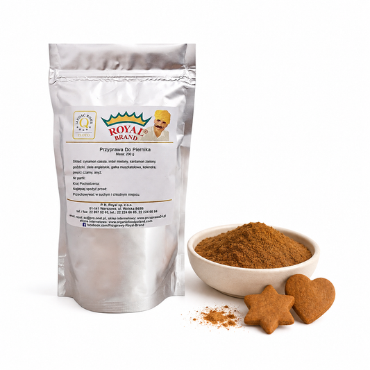 Przyprawa do piernika 200 g Royal Brand – opakowanie i mieszanka